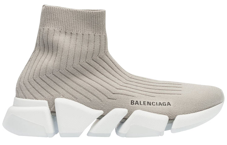 Balenciaga Speed 2.0 Trainers 'Rib-Knit Light Grey' 654020W2D811391