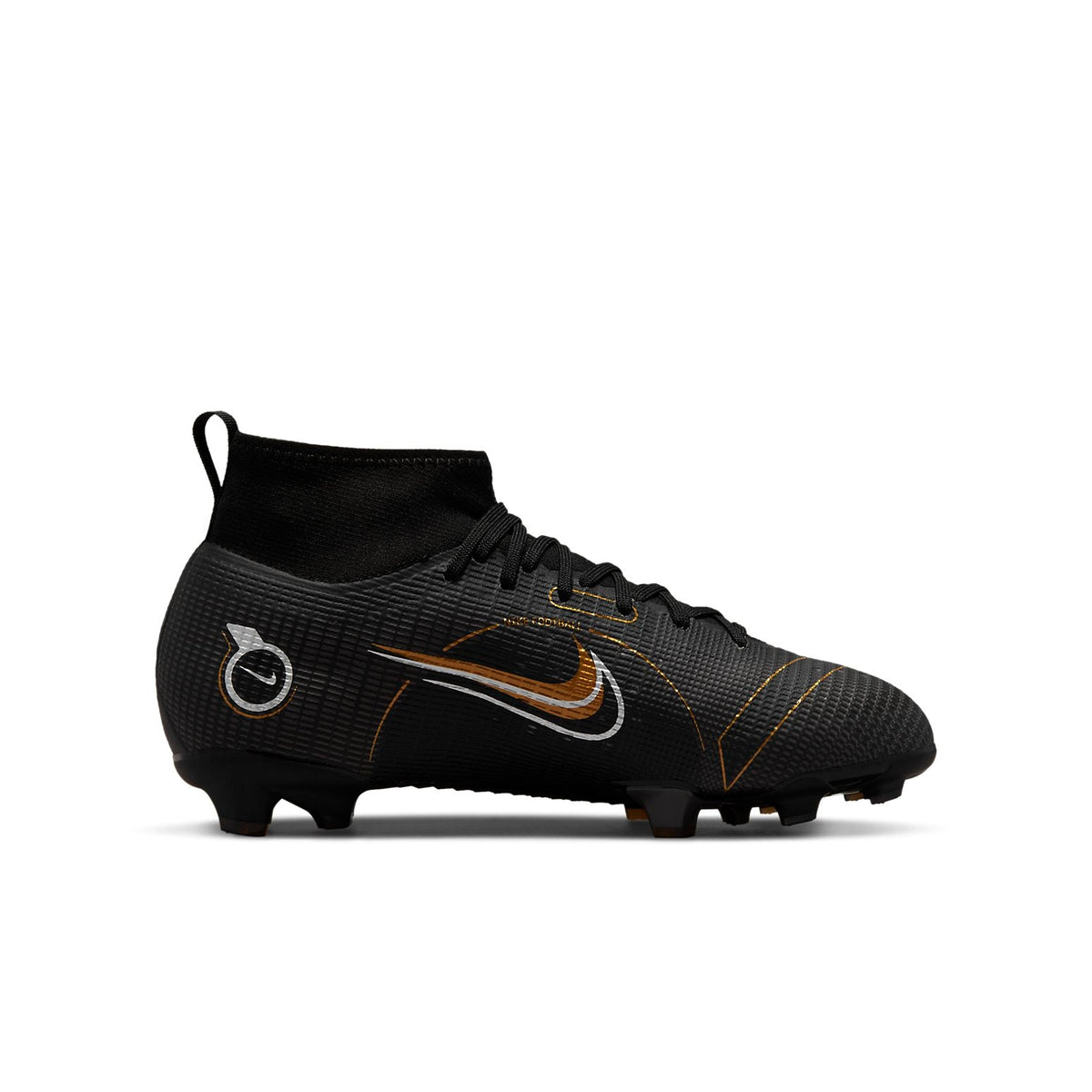 (GS) Nike Jr. Mercurial Superfly 8 Pro FG 'Black Gold' DJ2843-007