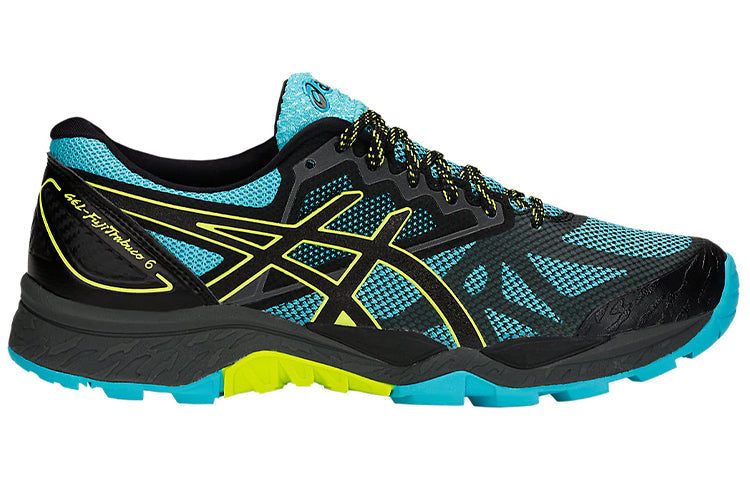 (WMNS) ASICS Gel-FujiTrabuco 6 'Black Blue Yellow' T7E9N-400
