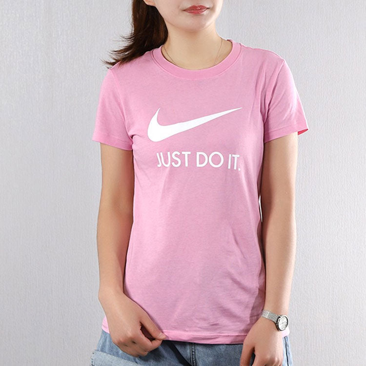 (WMNS) Nike Nsw Tee JDI Basic Printing Short Sleeve Pink CI1384-629