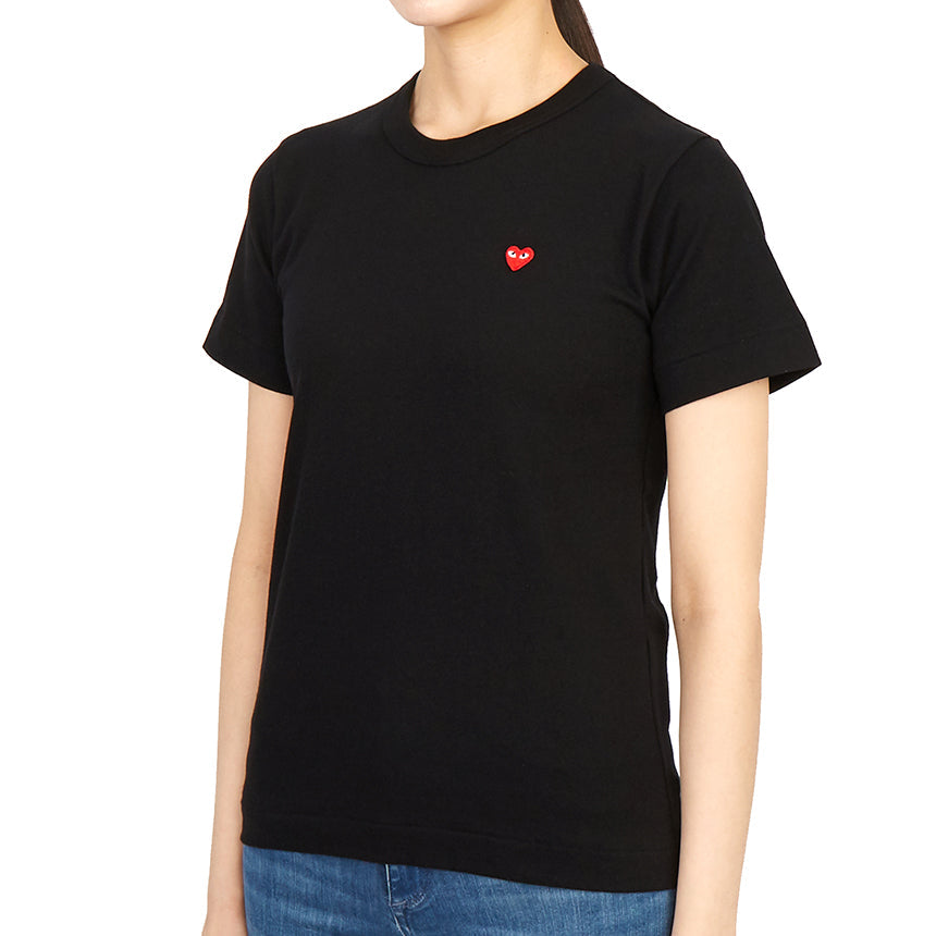 (WMNS) COMME des GARCONS PLAY FW25 PLAY Small Heart T-Shirt 'Black' AZ-T303-051-1