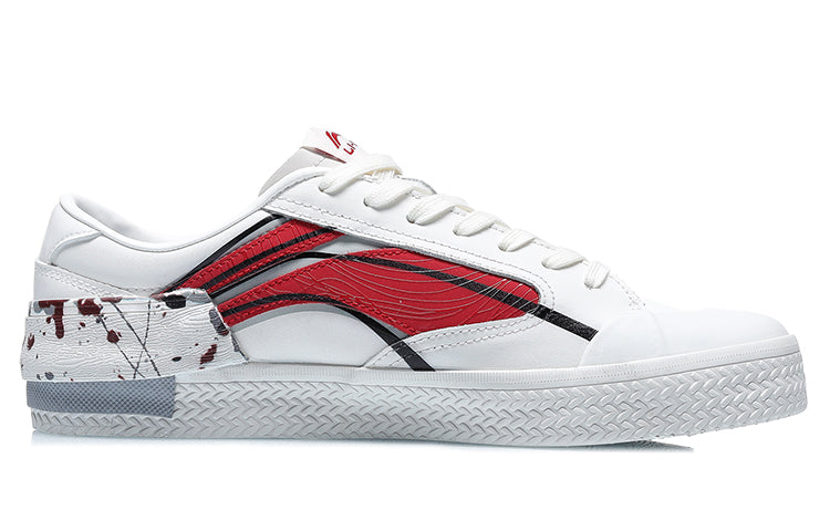 Li-Ning Weiwu Paris Fashion Week Vintage Shoes 'White Red' AECR037-3