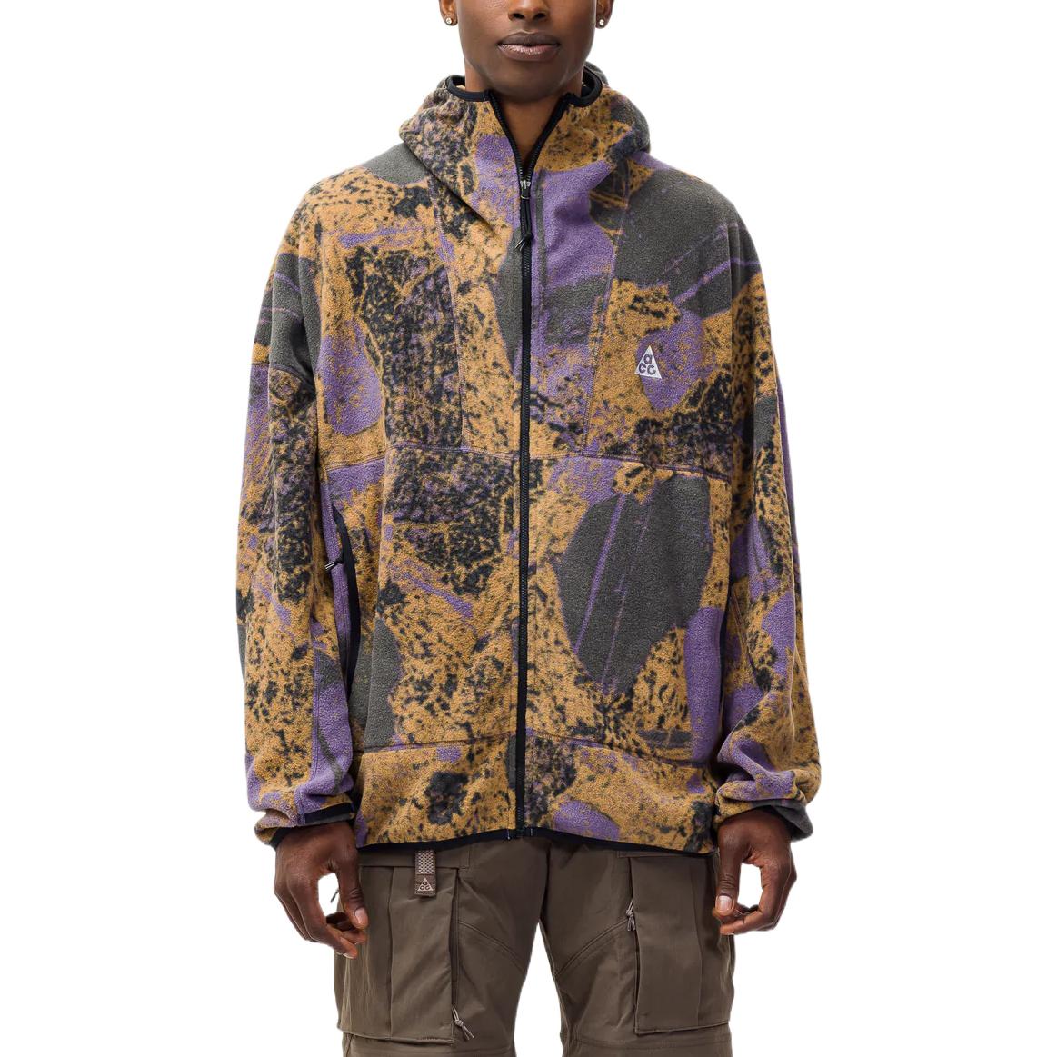 Men's Nike ACG Therma-Fit Abstract Printing Zipper Hooded Jacket DN3931-553