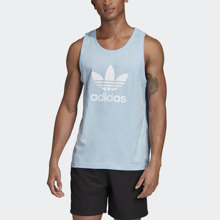 adidas originals Trefoil Logo Sleeveless Sports Vest Blue FM9944