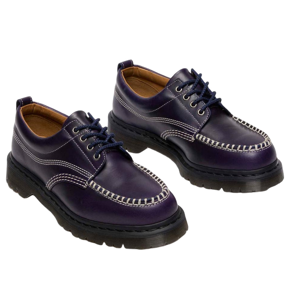 Dr. Martens Lowell Orleans Leather Moc Toe Shoe 'Midnight Blue' 41627400