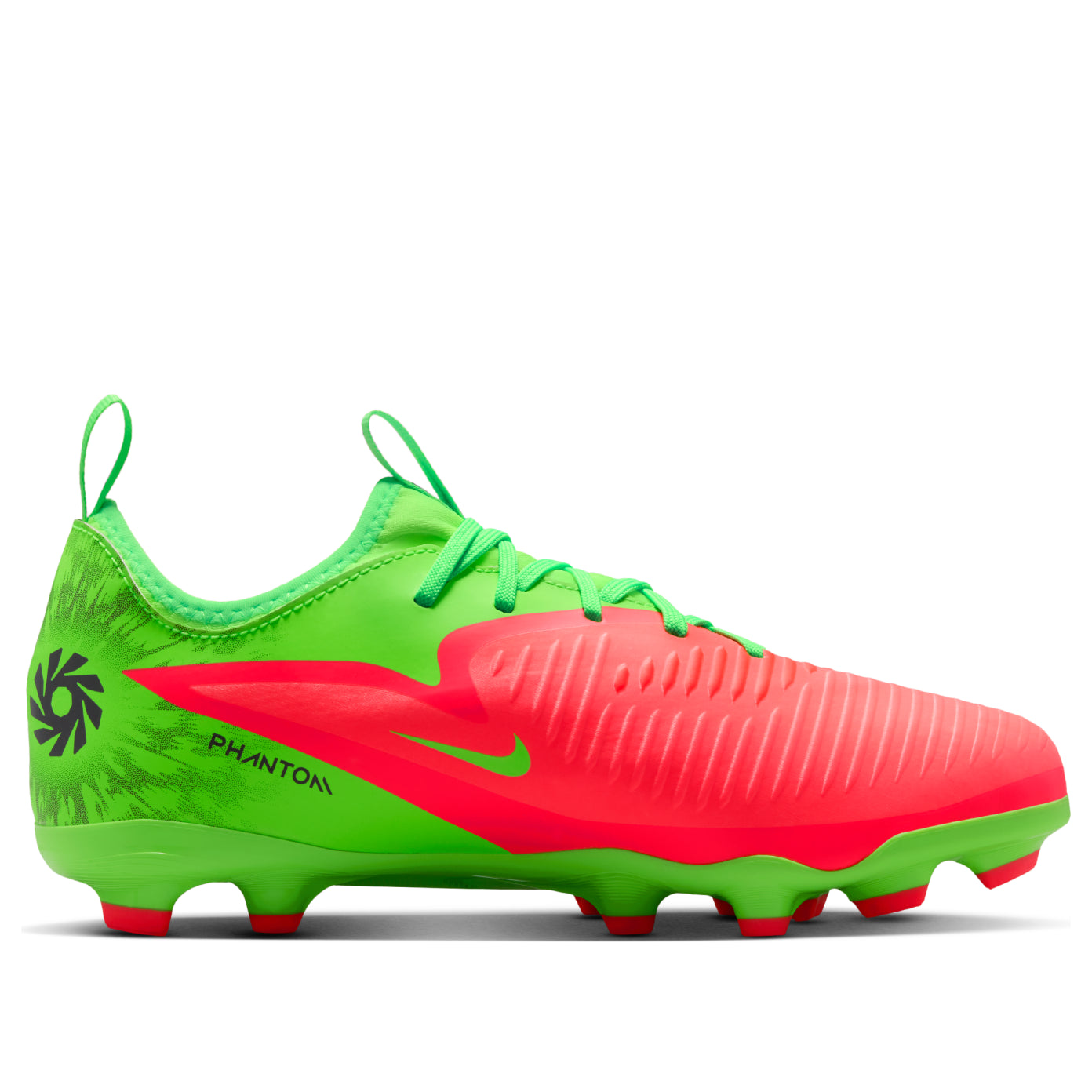 (GS) Nike x Erling Haaland Jr. Phantom 6 Low Academy MG 'Hot Punch Green Strike' HQ2032-603