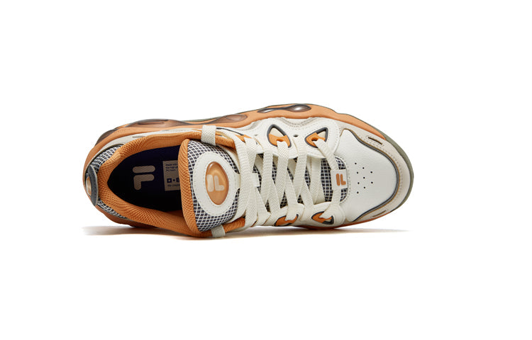 (WMNS) FILA FUSION VERTICAL Basketball Shoes 'White Orange' T12W343207FAS