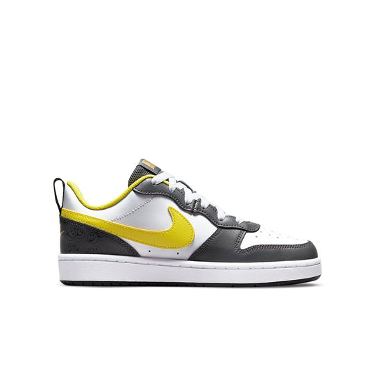(GS) Nike Court Borough Low 2 SE 'White Yellow Strike' DO6688-100