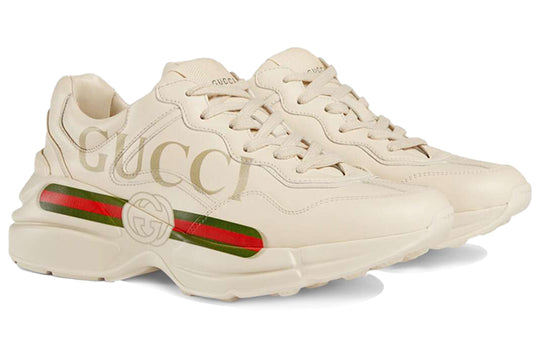 (WMNS) Gucci Rhyton Leather Sneaker 'Logo' 528892-DRW00-9522