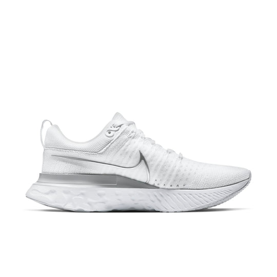 (WMNS) Nike React Infinity Run Flyknit 2 'White Metallic Silver' CT2423-102