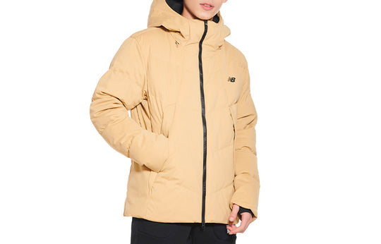 New Balance Windproof Hooded Down Jacket 'Khaki' NCNP846071-BEI