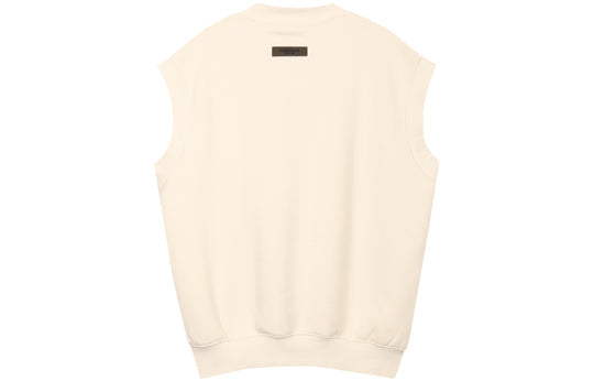 Fear of God Essentials FW22 V neck vest 'Egg shell' FOG-FW22-890