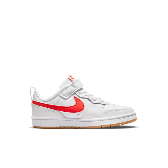 (PS) Nike Court Borough Low 2 'White Orange' BQ5451-114