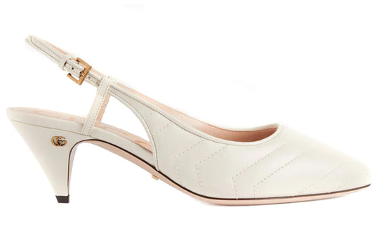 (WMNS) Gucci Metalasse Sling Back 'White' 659471-BKO00-9050