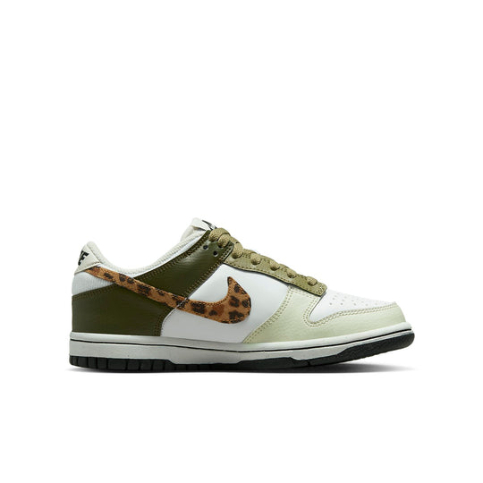 (GS) Nike Dunk Low 'Olive Leopard' DX9282-100