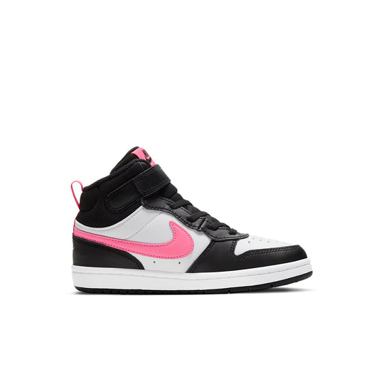 (PS) Nike Court Borough Mid 2 'Black White Pink' CD7783-005