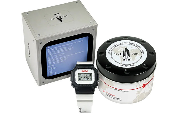 CASIO G-Shock Square 'White Black' DW-5600NASA21