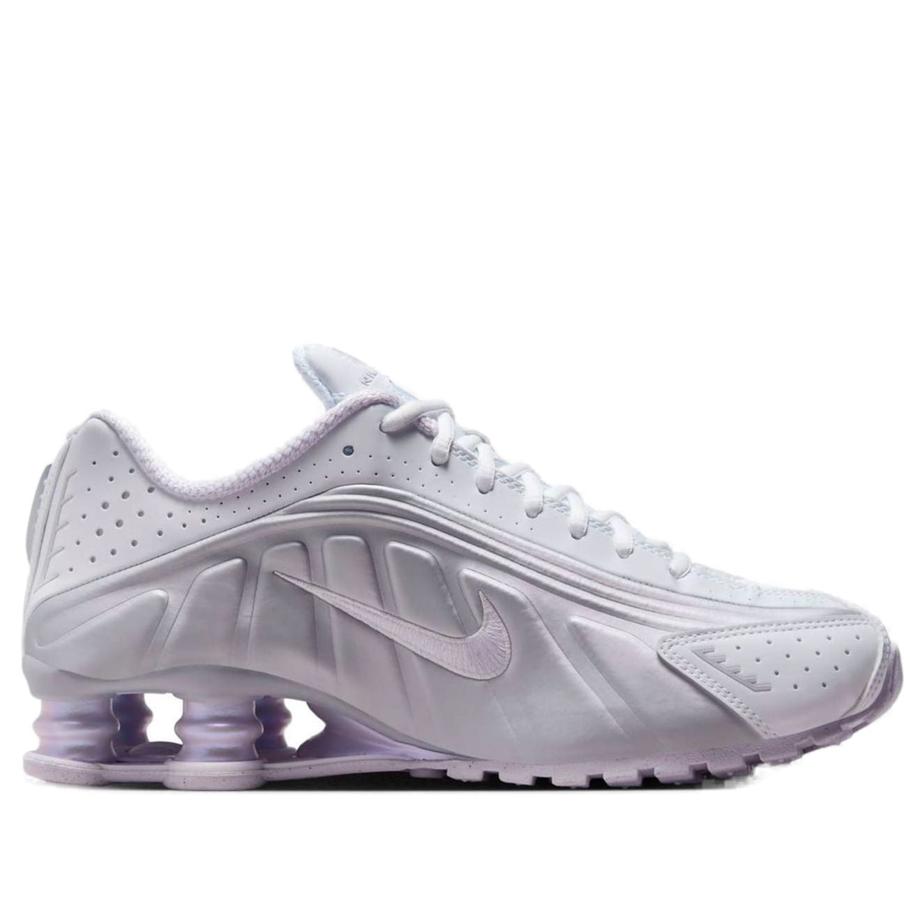 (WMNS) Nike Shox R4 'White Metallic Platinum' HF5076-100