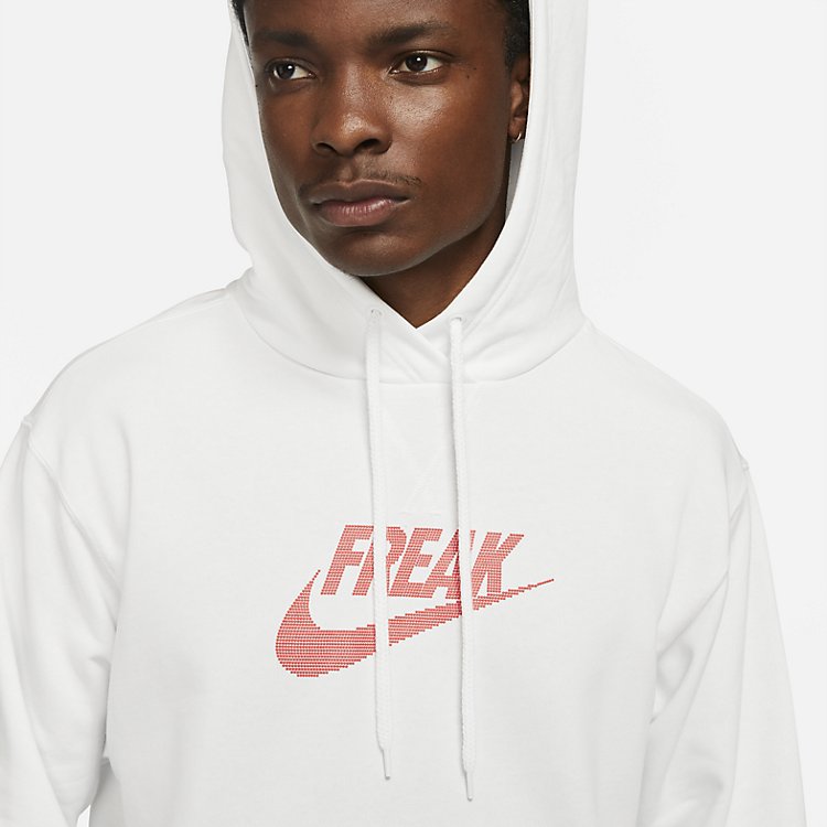 Nike Dri-Fit Giannis Freak Hoodie 'White Ember' DA5691-121