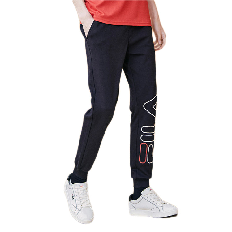 FILA Logo Printing Knit Sports Pants Blue F11M928622F-NV