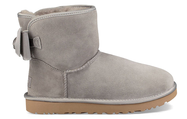 (WMNS) UGG Satin Bow Mini 'Grey' 1098081-ELP