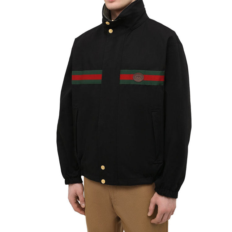 Gucci Reversible Cotton Nylon Jacket 'Black Military Green' 639277-Z8AJT-1043