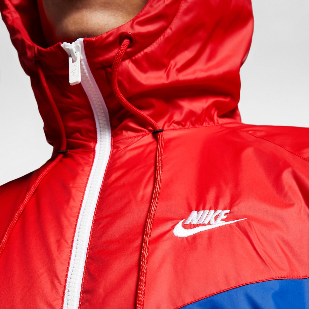 Nike Fleece-Lined Windbreaker Toddler Jacket 'Red Blue White' AR2189-657