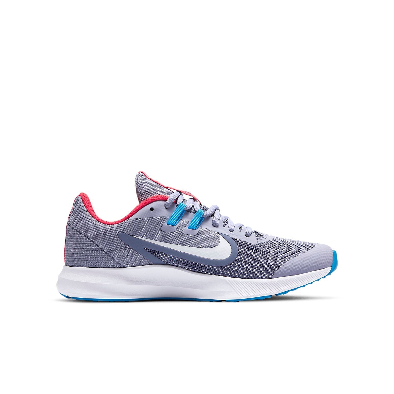 (GS) Nike Downshifter 9 'Gray Blue Red' CJ7234-500