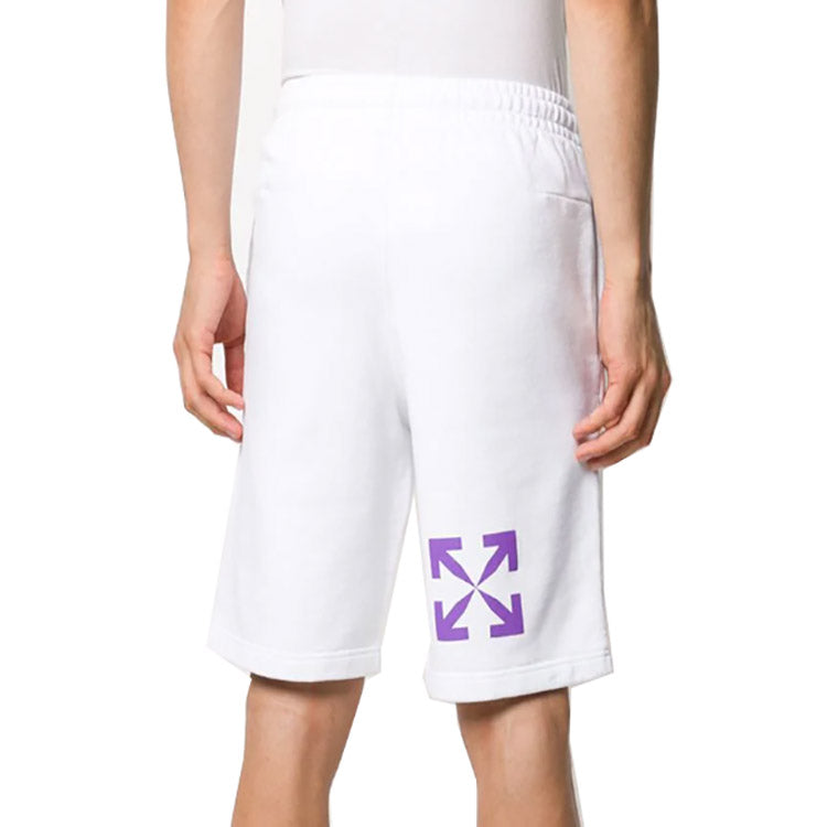 Off-White Portrait Pattern Printing Shorts White OMCI006S20E300070188
