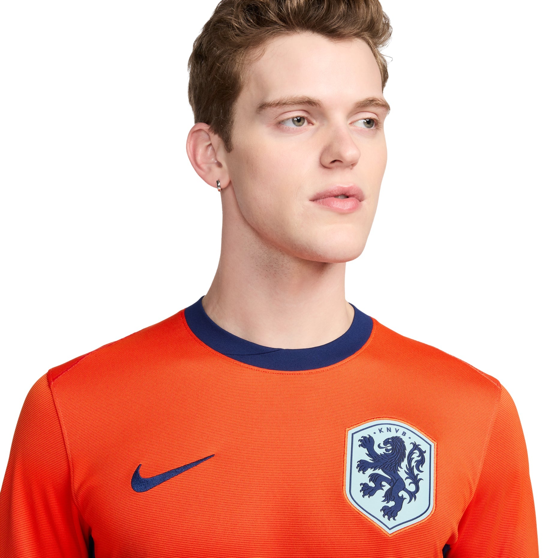 Nike Netherlands 24/25 Stadium Home Replica Soccer Jersey 'Orange' FJ4276-819