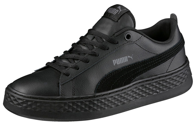 (WMNS) PUMA Smash Platform Low 'Balck' 366487-01