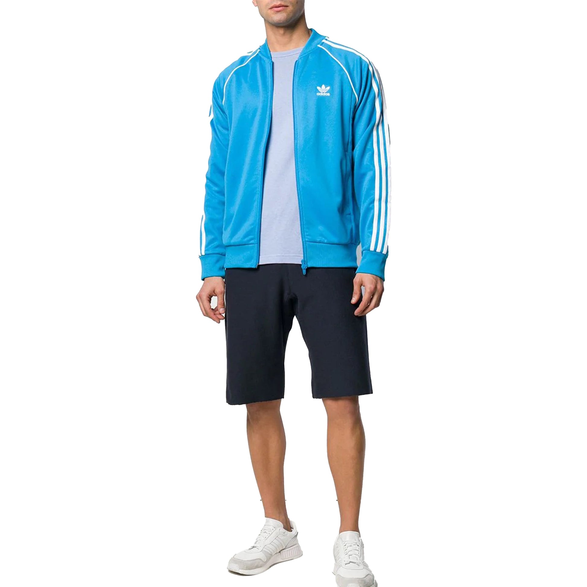 adidas originals Zipper Sports Jacket Blue DZ4636