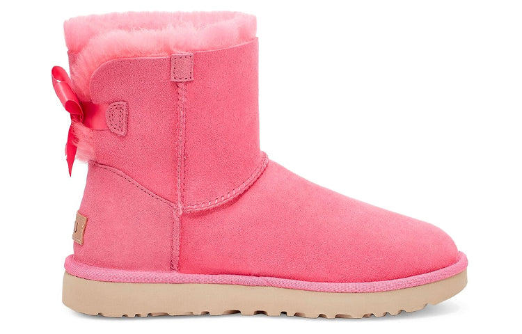 (WMNS) UGG Mini Bailey Bow II 'Neon Pink' 1016501-PKRS