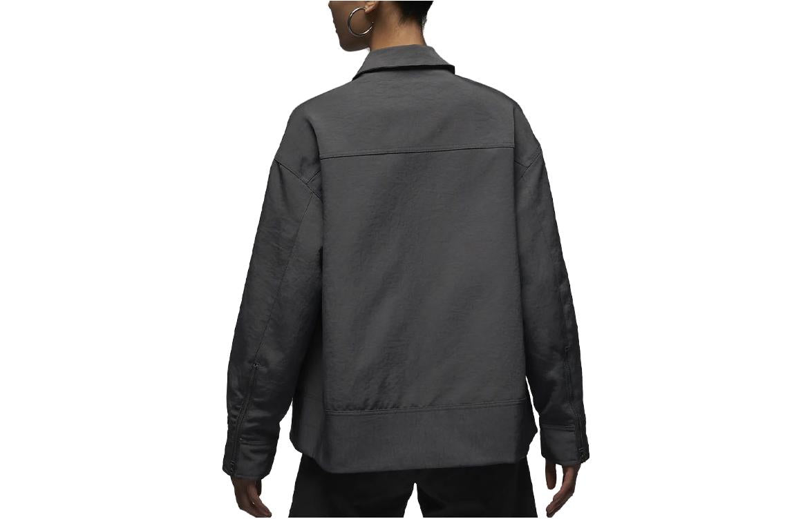 (WMNS) Air Jordan Full Zip Work Jacket 'Grey' DX0505-022