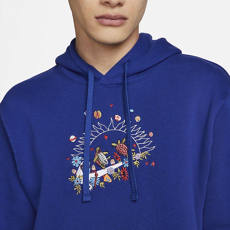 Nike Sportswear Club Fleece Pullover Hoodie 'Royal Blue' DQ3513-455