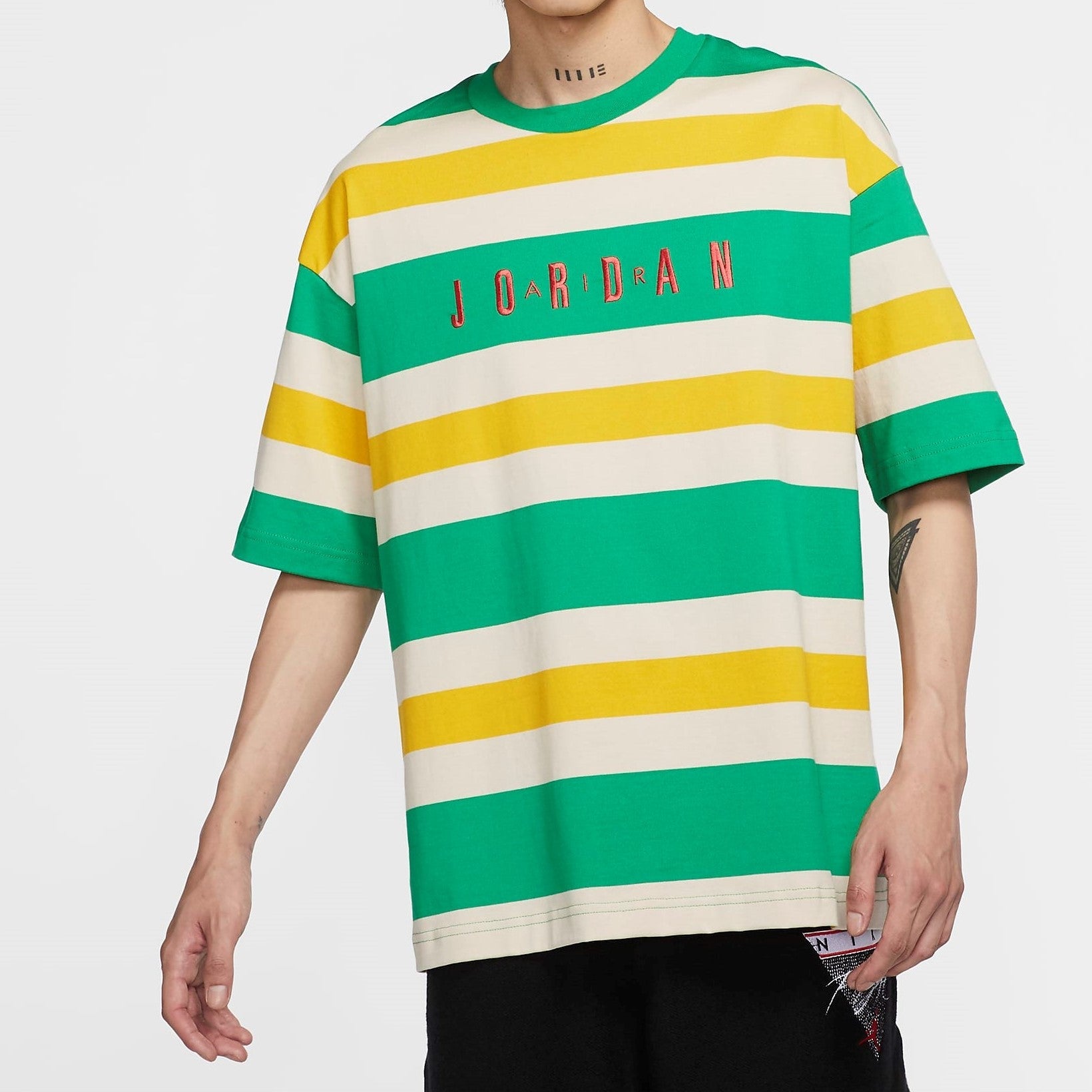 Air Jordan SPORT DNA HBR Short Sleeve Tops Green / Small Red CK9572-310