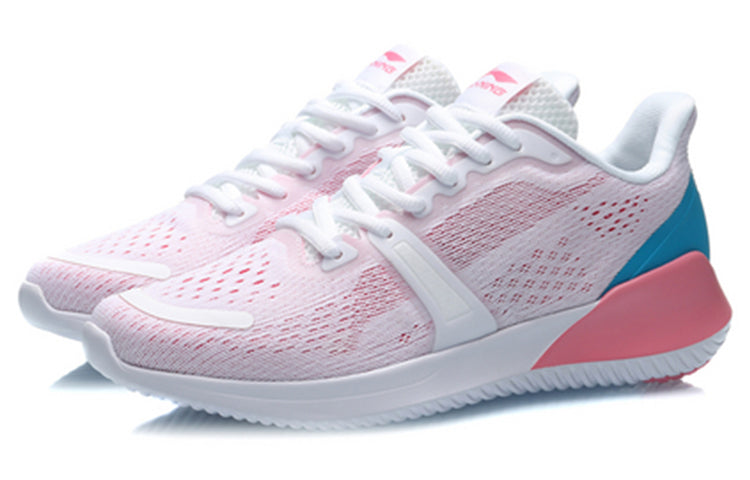 (WMNS) Li-Ning Running Shoes 'White Pink' ARHQ112-1