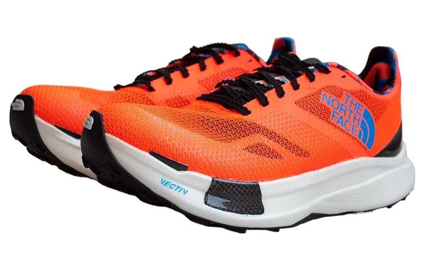 THE NORTH FACE Vertic Pro Athlete Mens Trail Running Shoes 'Solar Coral Optic Blue' 819B-OIG