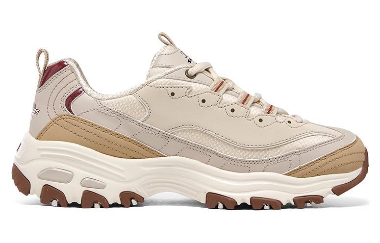 (WMNS) Skechers Sport D'lites 1.0 'Beige Brown' 896262-NAT