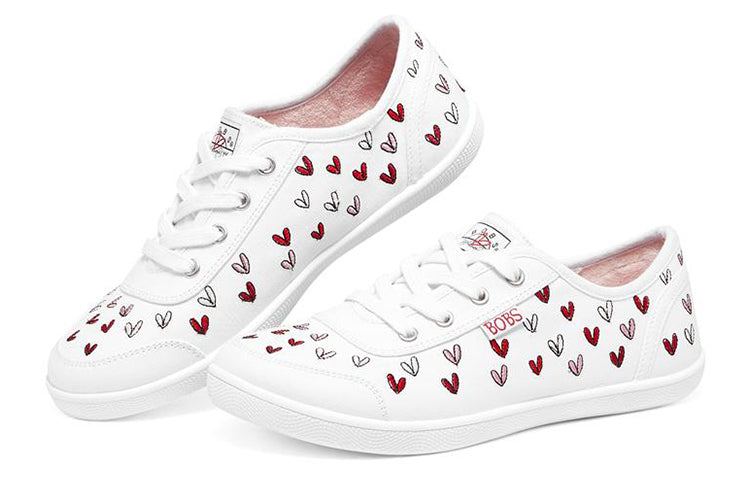 (WMNS) Goldcrown x Skechers Bobs B Cool Low-Top Sneakers White/Red 113951-WRPK