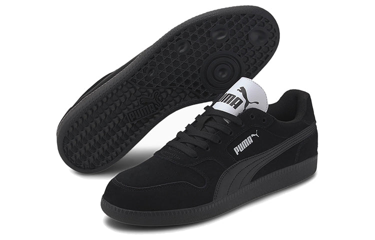 PUMA Icra Black Casual Low Board Shoes 'Black White' 356741-50
