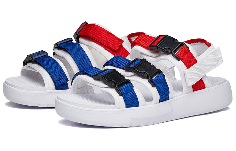 ANTA Life Series Buckle Sandals 'White Red Blue' 912036905-2
