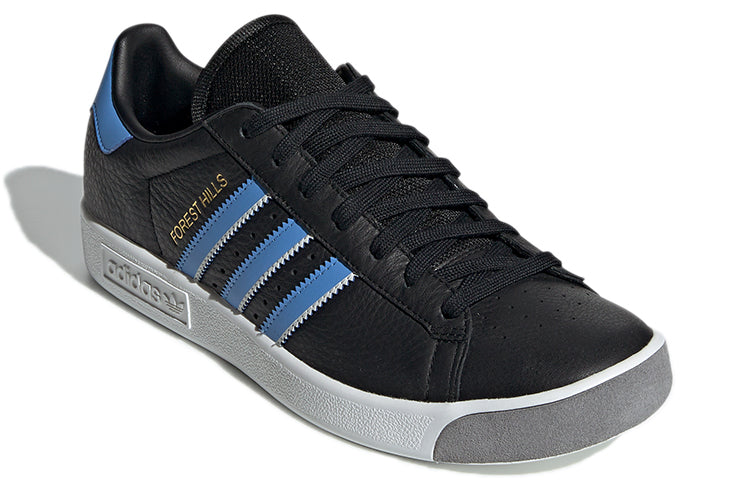 adidas originals Forest Hills Lightweight Cozy Casual Skate Shoes Black Blue Unisex 'Black Blue' EE5749