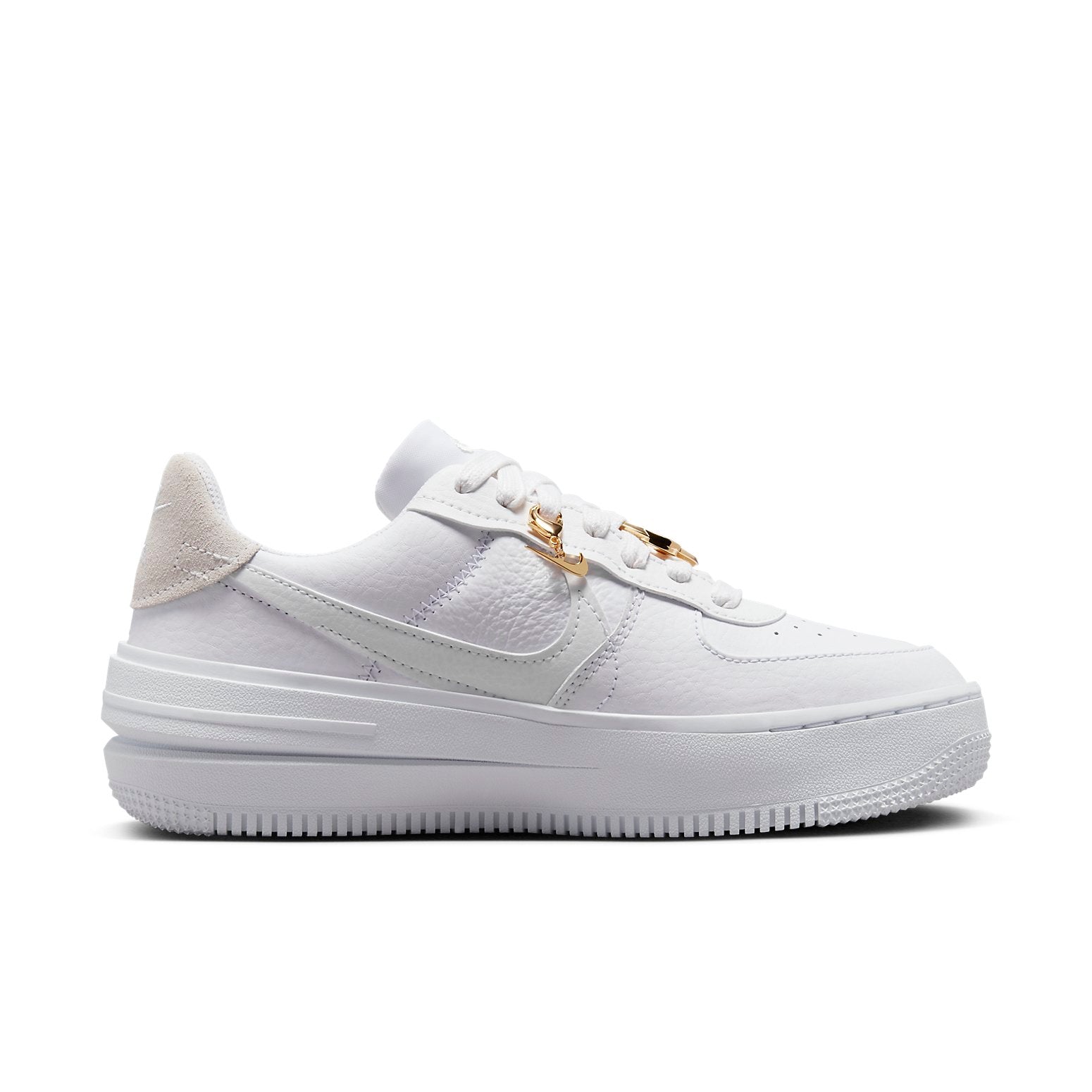 (WMNS) Nike Air Force 1 Low Plt Af Orm Bling 'White Metallic Gold Summit White' FB8473-100