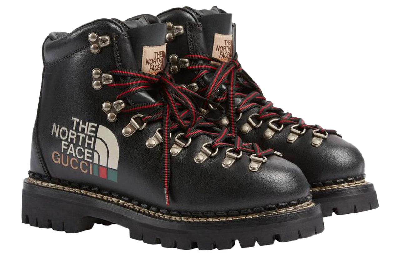 (WMNS) Gucci Ankle Boot x The North Face 'Black' 655398-17U10-1000