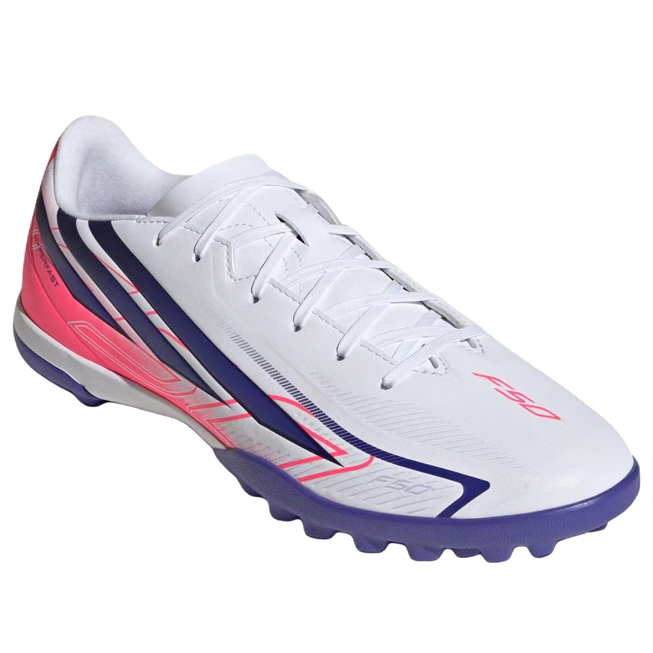 adidas F50 Hyperfast Club Turf 'White Solar Purple' KJ3409