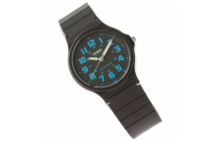 CASIO Waterproof Quartz Mens Black Analog MQ-71-2B