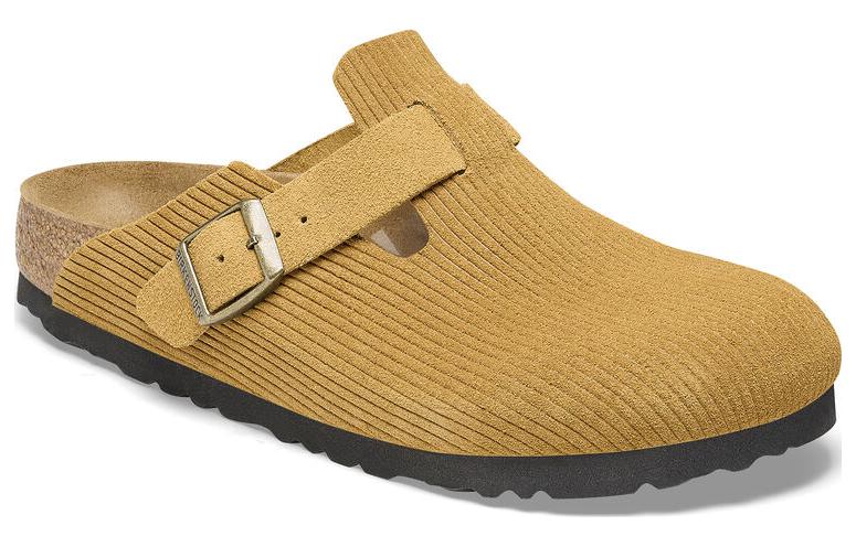 Birkenstock Boston Suede Embossed Narrow Fit 'Cork Brown' 1026183