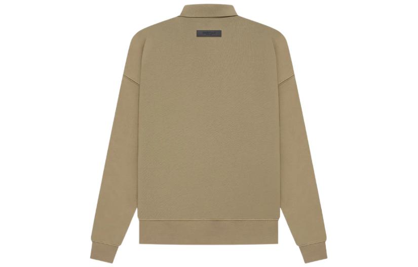 Fear of God Essentials SS22 Long Sleeve Polo Shirt 'Oak' FOG-SS22-265