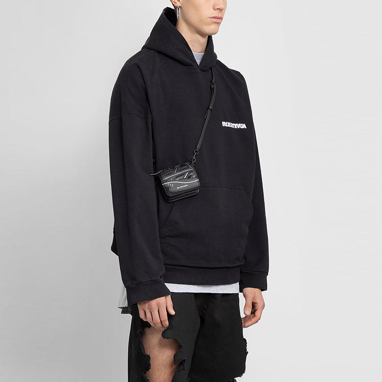 Balenciaga Turn Hoodie Wide Fit 'Black' 674986TLVB49034